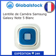 Lentille Caméra Contour Blanc Samsung Galaxy Note 5 N920F