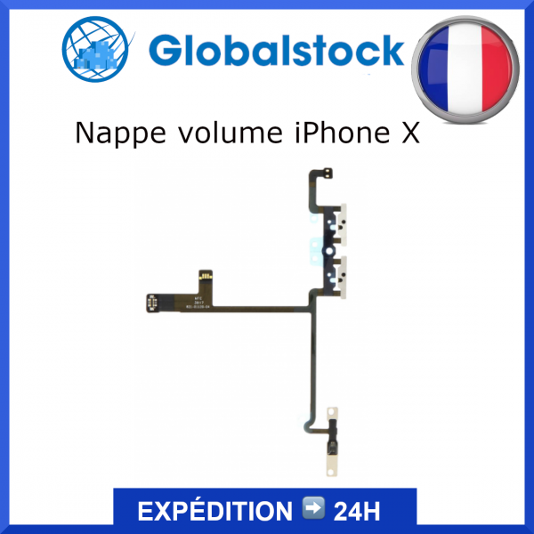 Nappe bouton iPhone X - Envoi gratuit 24h