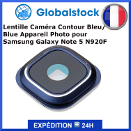 Lentille Caméra Contour Bleu Samsung Galaxy Note 5 N920F