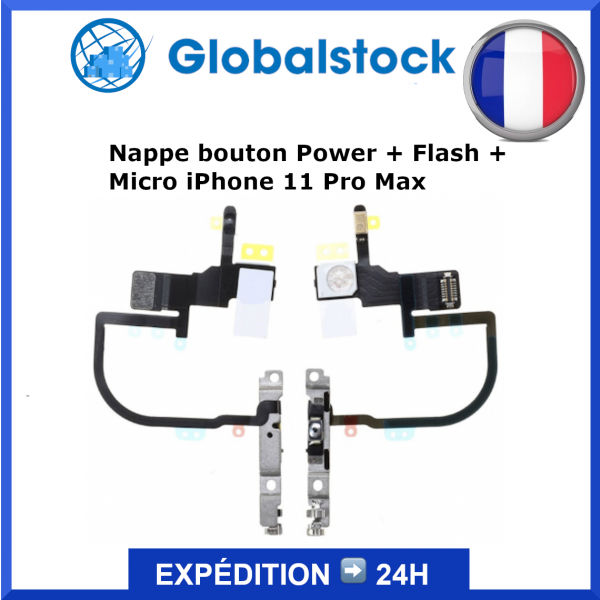 Nappe bouton iPhone 11 Pro Max - Envoi gratuit 24h
