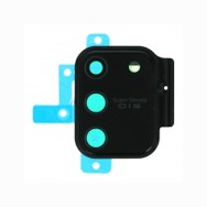 Lentille en verre caméra arrière pour Samsung Galaxy S10 Lite noir