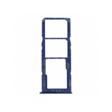 Tiroir de carte sim pour Samsung Galaxy M51 Dual Card Bleu