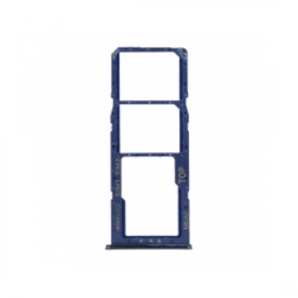 Tiroir de carte sim pour Samsung Galaxy M51 Dual Card Bleu