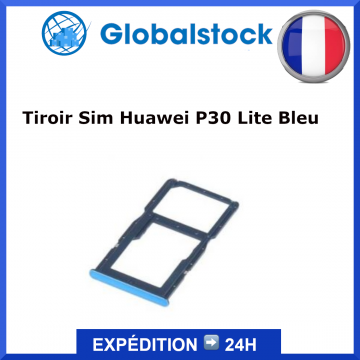 Tiroir SIM HUAWEI P30 Lite Bleu - Envoi gratuit 24h