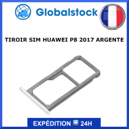 TIROIR SIM HUAWEI P8 2017 ARGENTE