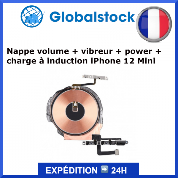 Nappe bouton iPhone 12 Mini - Envoi gratuit 24h