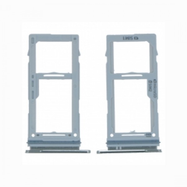 Tiroir de carte sim pour Samsung Galaxy S10e Dual Card Blanc