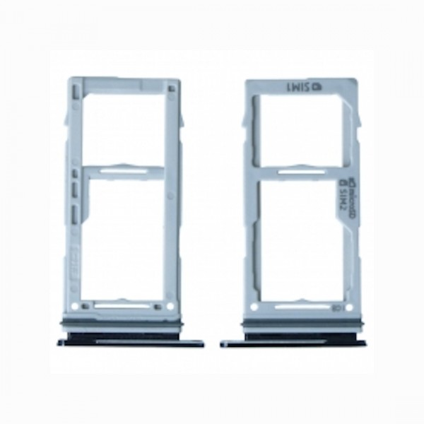 Tiroir de carte sim pour Samsung Galaxy S10e Dual Card Version noir