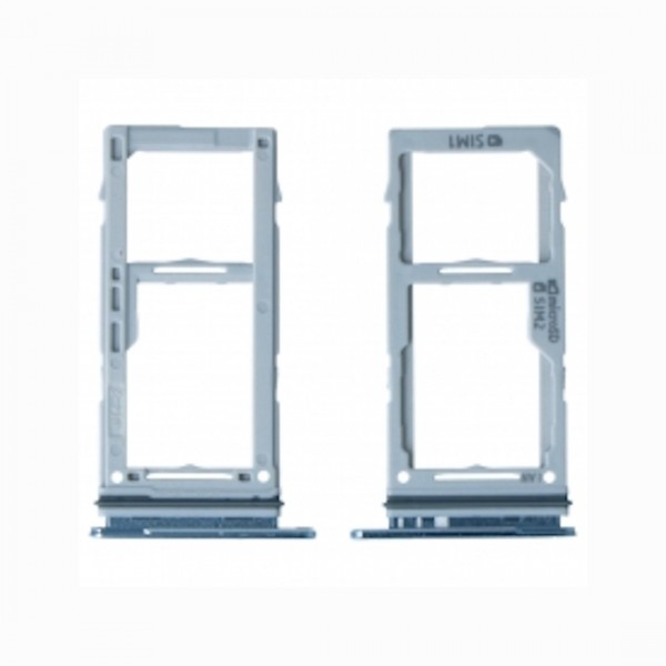 Tiroir de carte sim pour Samsung Galaxy S10e Dual Card Bleu