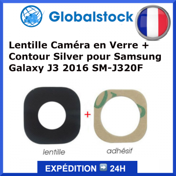 Lentille caméra Samsung Galaxy J3 (2016) SM-J320 - Envoi gratuit 24h
