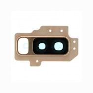 Lentille en verre caméra arrière pour Samsung Galaxy S9 Plus Gold / Or