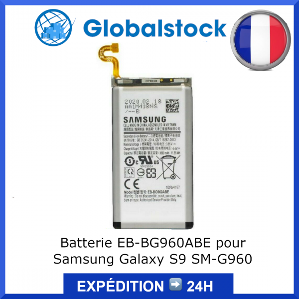 Batterie pour Samsung Galaxy S9 G960 EB-BG960ABE GH82-15963A