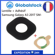 Lentille Caméra en Verre + Adhésif pour Samsung Galaxy A3 2017 SM-A320F