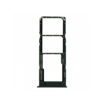 Tiroir de carte sim pour Samsung Galaxy A02 A10 A12 A20 A30 Dual Card Noir