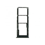 Tiroir de carte sim pour Samsung Galaxy A02 A10 A12 A20 A30 Dual Card Noir