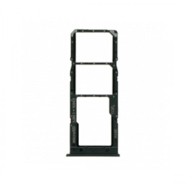 Tiroir de carte sim pour Samsung Galaxy A02 A10 A12 A20 A30 Dual Card Noir