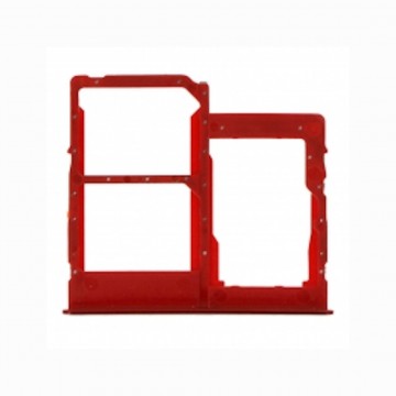 Tiroir de carte sim pour Samsung Galaxy A31 Dual Card Rouge