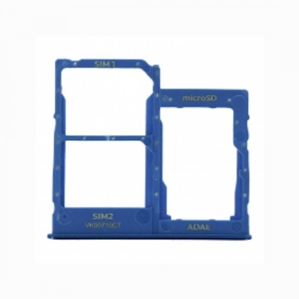 Tiroir de carte sim pour Samsung Galaxy A41 Dual Card Bleu