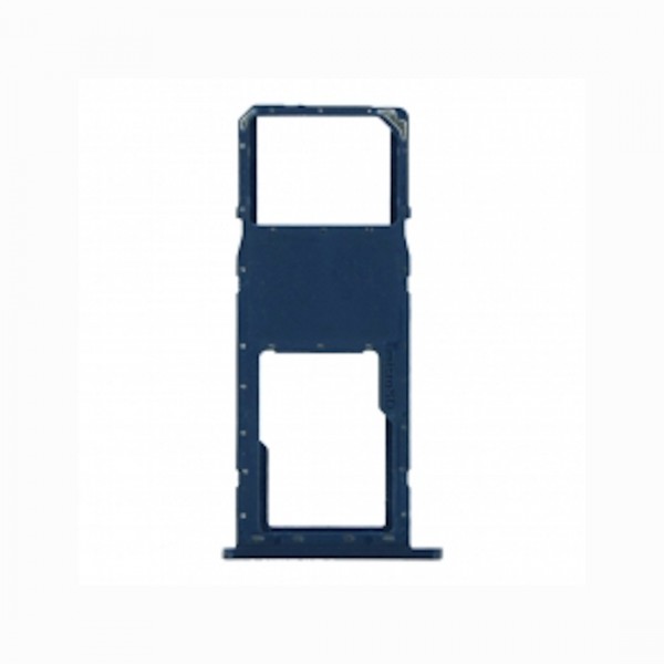Tiroir de carte sim pour Samsung Galaxy A01 Single Card Bleu