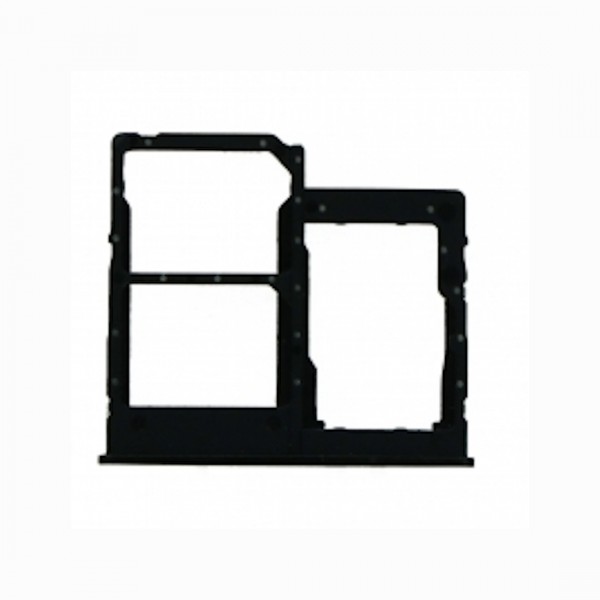 Tiroir de carte sim pour Samsung Galaxy A2 CORE Dual Card Noir