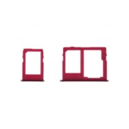 Tiroir Carte SIM et Micro SD pour Samsung Galaxy J4 Plus/J6 Plus Double Sim Rouge