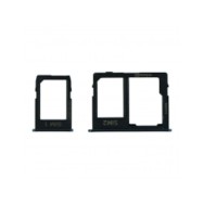 Tiroir Carte SIM et Micro SD pour Samsung Galaxy J4 Plus/J6 Plus Double Sim Noir