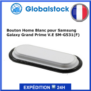 Bouton Home Blanc pour Samsung Galaxy Grand Prime V.E SM-G531(F)+ J5