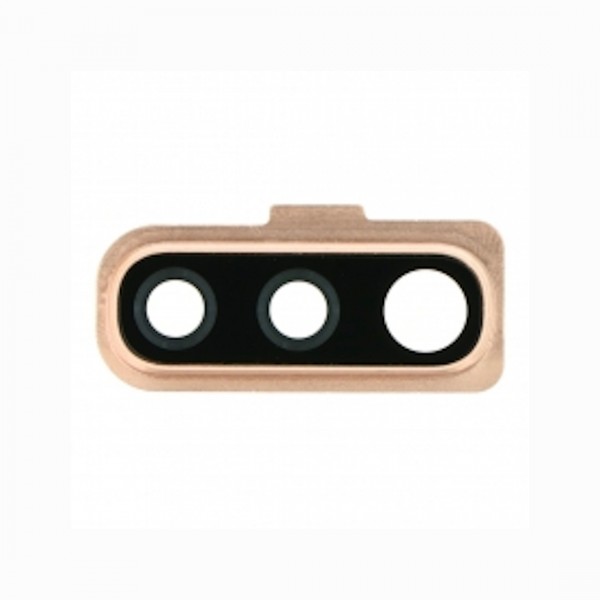 Lentille en verre caméra arrière pour Samsung Galaxy A70 Gold / Or