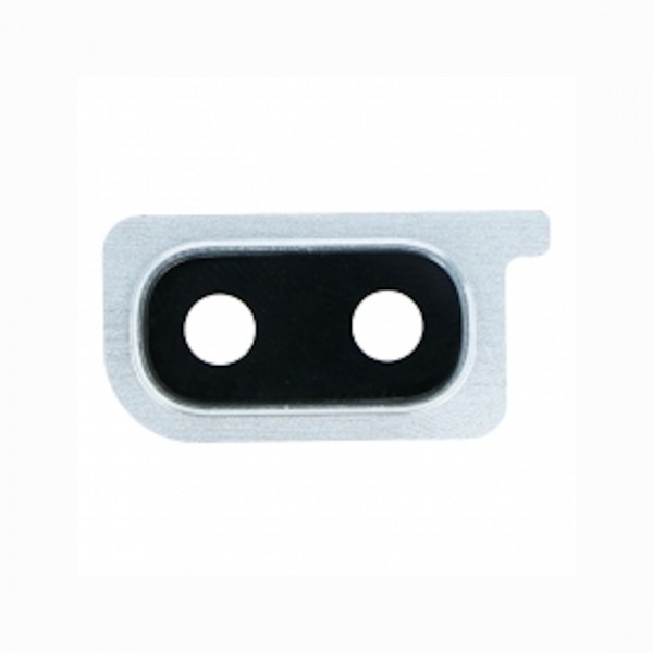 Lentille en verre caméra arrière pour Samsung Galaxy A30 Silver / Argent