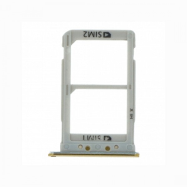 Tiroir de carte sim pour Samsung Galaxy A8s G887 Dual Card Jaune