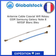 Antenne Cable Coaxial Wifi Résau GSM Samsung Galaxy Note 8 N950F Bleu Blanc