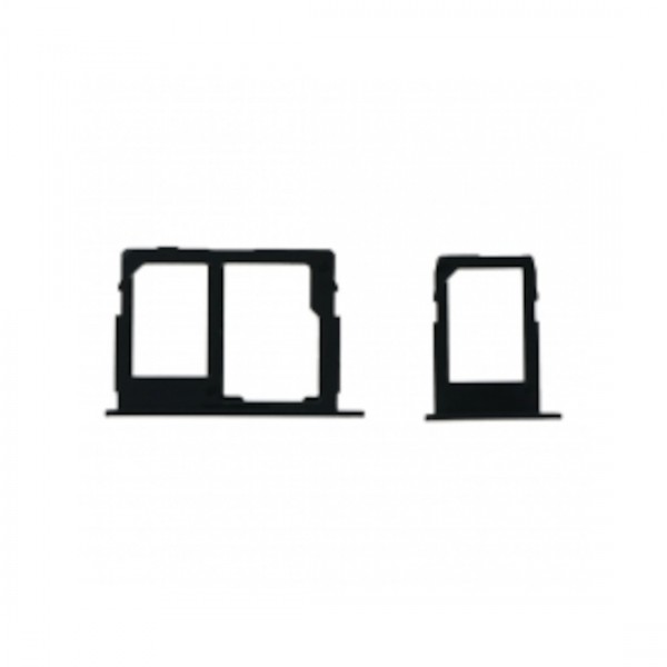 Tiroir de carte sim pour Samsung Galaxy J7 Pro Dual Card Version noir