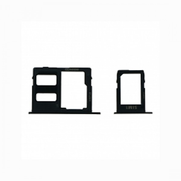 Tiroir de carte sim pour Samsung Galaxy A6 Plus 2018/A6 2018 Single Card noir