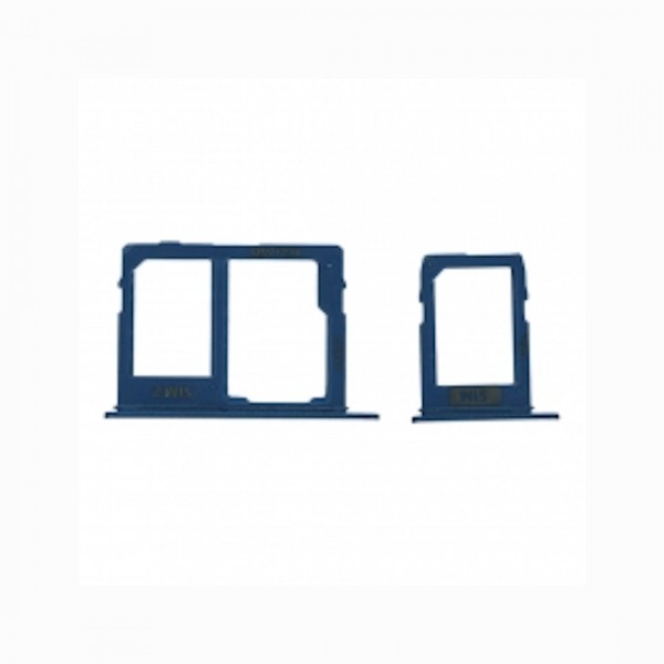Tiroir de carte sim pour Samsung Galaxy A6 Plus 2018/A6 2018 Dual Card Bleu