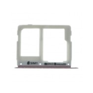 Tiroir de carte sim pour Samsung Galaxy C5 Pro Dual Card Version rose