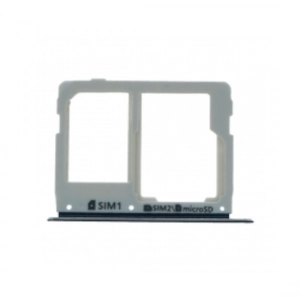 Tiroir de carte sim pour Samsung Galaxy C7 Pro Dual Card Version Bleu