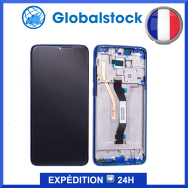Écran Xiaomi Redmi Note 8 Pro Bleu LCD sur châssis