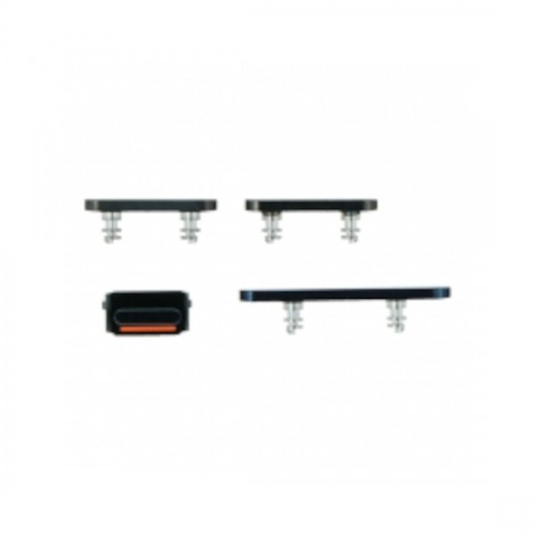 bouton latéral + Volume mute  pour  iPhone 12 Pro/12 Pro Max Bleu