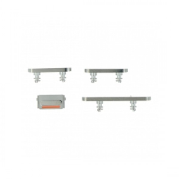 bouton latéral + Volume mute pour iPhone 12 Pro/12 Pro Max Silver / Argent