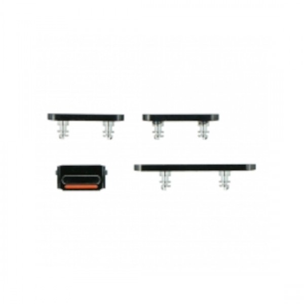 bouton latéral + Volume mute pour iPhone 12 Pro/12 Pro Max Noir