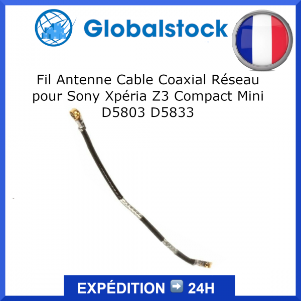 Fil Antenne Cable Coaxial Réseau pour Sony Xpéria Z3 Compact Mini D5803 D5833