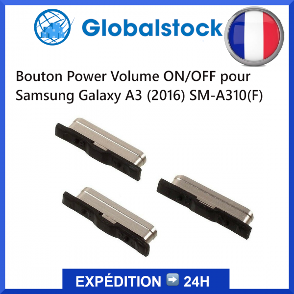 Bouton Power Volume ON/OFF pour Samsung Galaxy A3 (2016) SM-A310(F) Gold