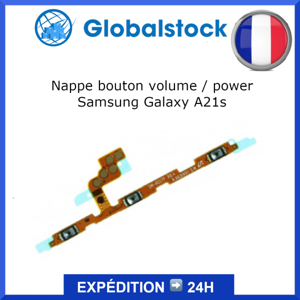 Nappe bouton Samsung Galaxy A21s (A217F) - Envoi gratuit 24h