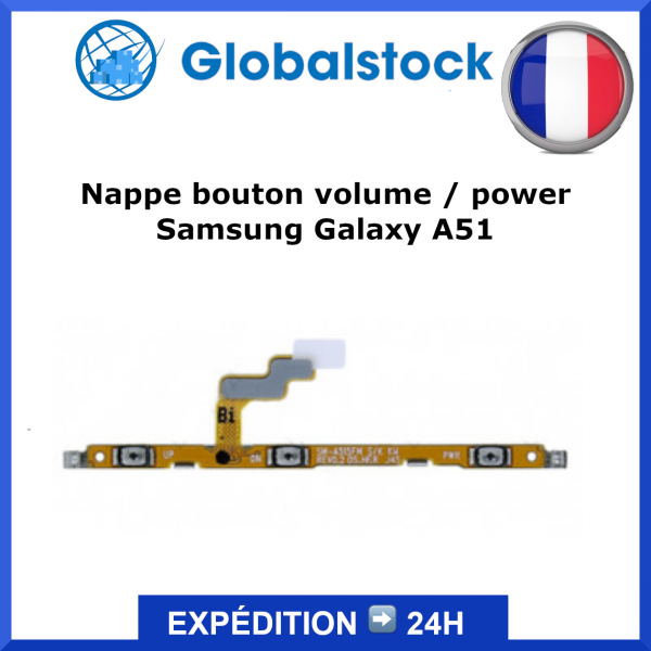 Nappe bouton Samsung Galaxy A51 (A515F) / A51 5G (A516N) - Envoi gratuit 24h