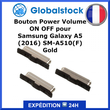 Nappe bouton Samsung Galaxy A5 (2016) SM-A510(F) / Or - Envoi gratuit 24h