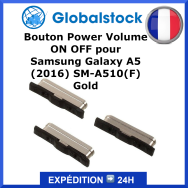 Nappe bouton Samsung Galaxy A5 (2016) SM-A510(F) / Or - Envoi gratuit 24h
