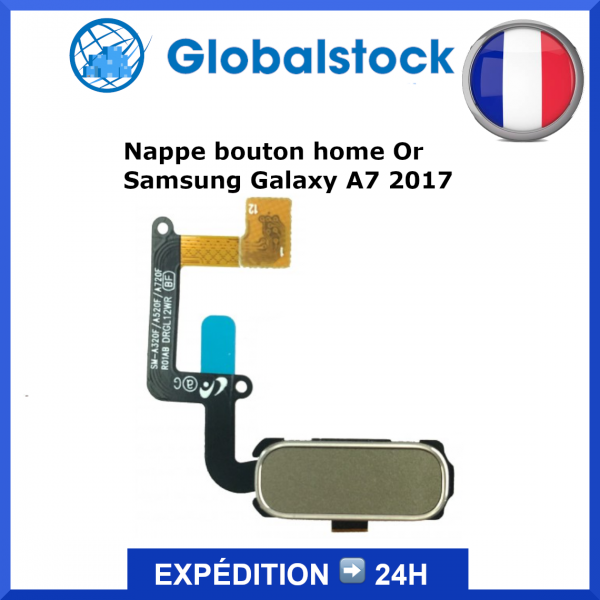 Nappe bouton Samsung Galaxy A7 2017 (A720F) - Envoi gratuit 24h
