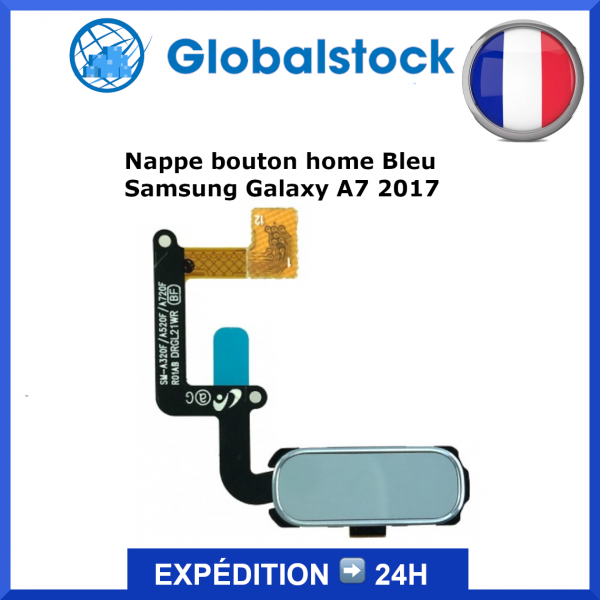 Nappe bouton Samsung Galaxy A7 2017 (A720F) - Envoi gratuit 24h