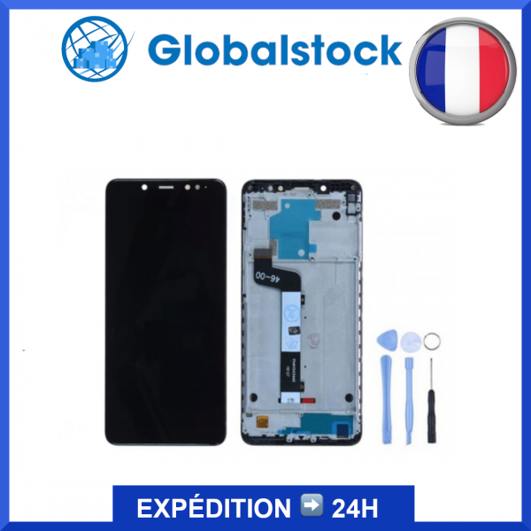 Écran Xiaomi Redmi Note 5 LCD + vitre tactile - kit outils complet avec outils