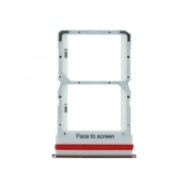 Tiroir de carte sim pour Xiaomi Mi 10 Lite 5G Dual Card Argent